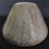 20th century ceramic tea light holder, La Borne stoneware, signed Jean Pierre Viot, dated 196