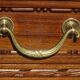 Art Deco walnut sideboard with marble top