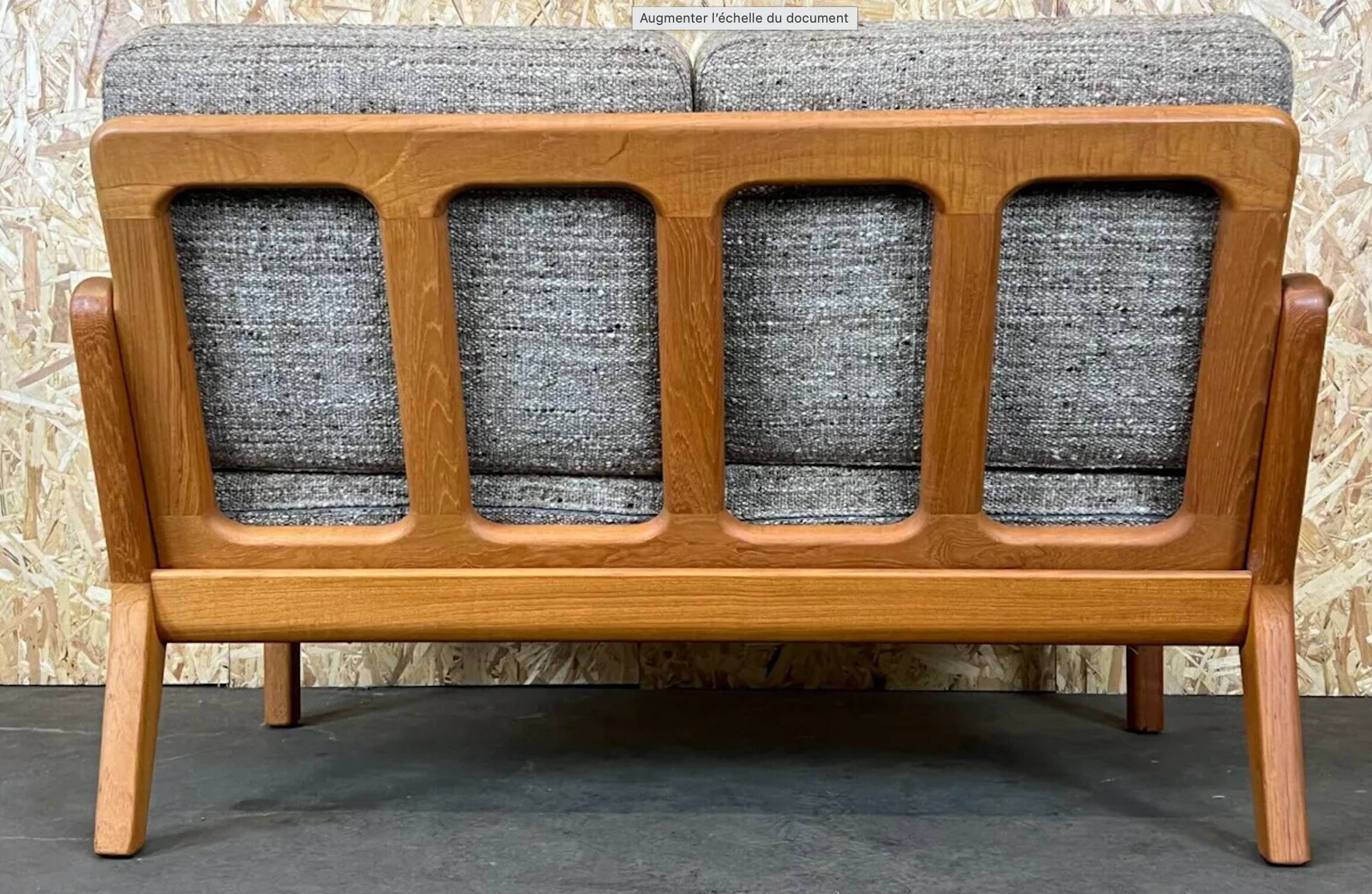 Teak sofa from the 1960s/1970s by J. Kristensen, Danish, Denmark