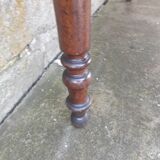 Wooden bistro table, legs turned 125 cm