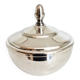 Sugar bowl, lidded pot, silver-plated metal