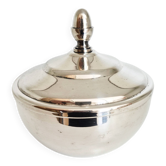 Sugar bowl, lidded pot, silver-plated metal