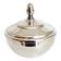 Sugar bowl, lidded pot, silver-plated metal