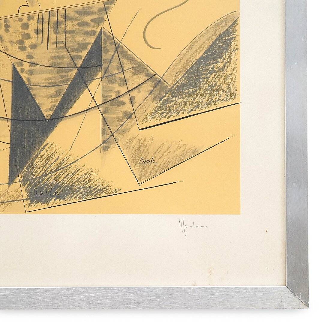 Aldo Mondino, Dance, colour lithograph on paper, 1970s