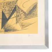 Aldo Mondino, Dance, colour lithograph on paper, 1970s