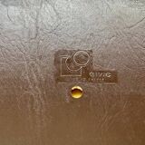Series of 42 civic chairs year 1970 stackable chrome and skai