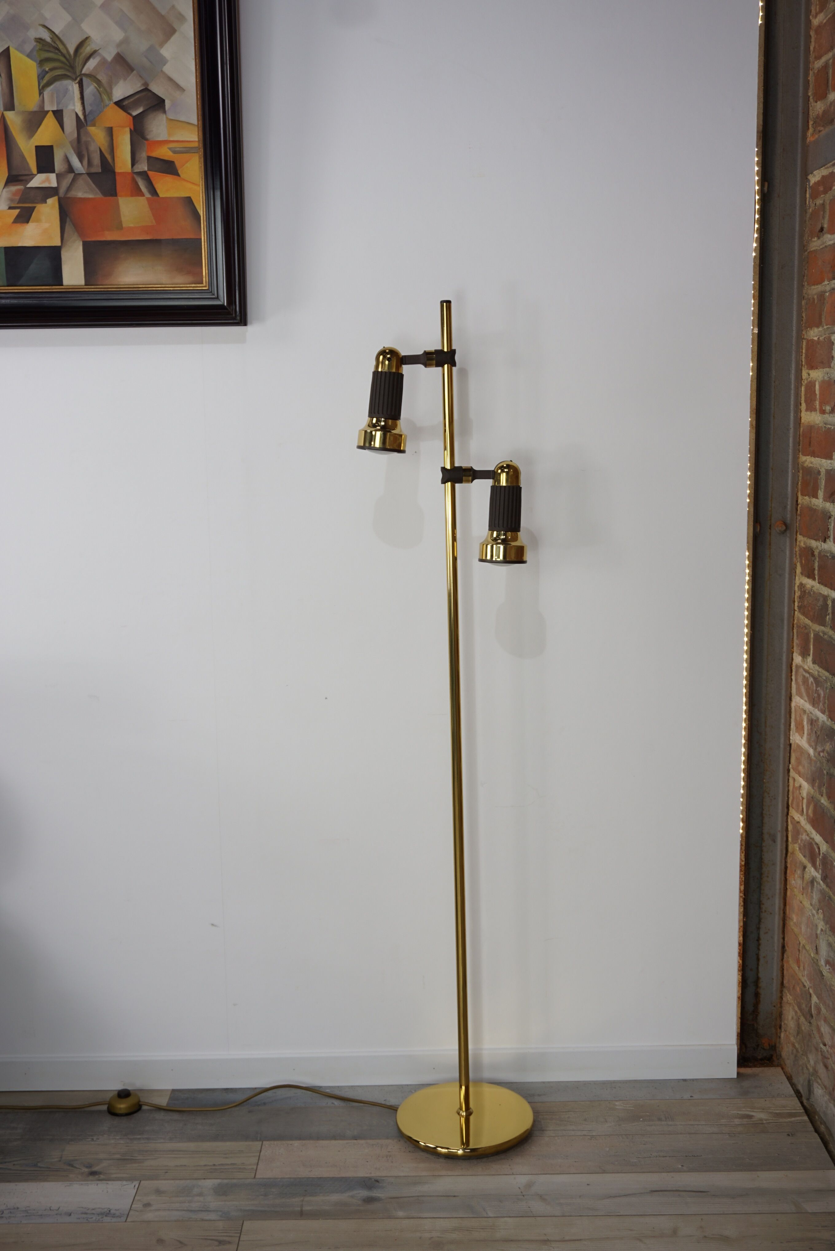 Brass floor lamp design by Sische 50-60 years