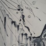 Salvador Dali: Divine Comedy, The Mystic Ladder, signed engraving