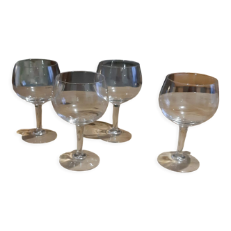 4 crystal balloon glasses