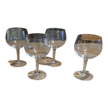 4 crystal balloon glasses