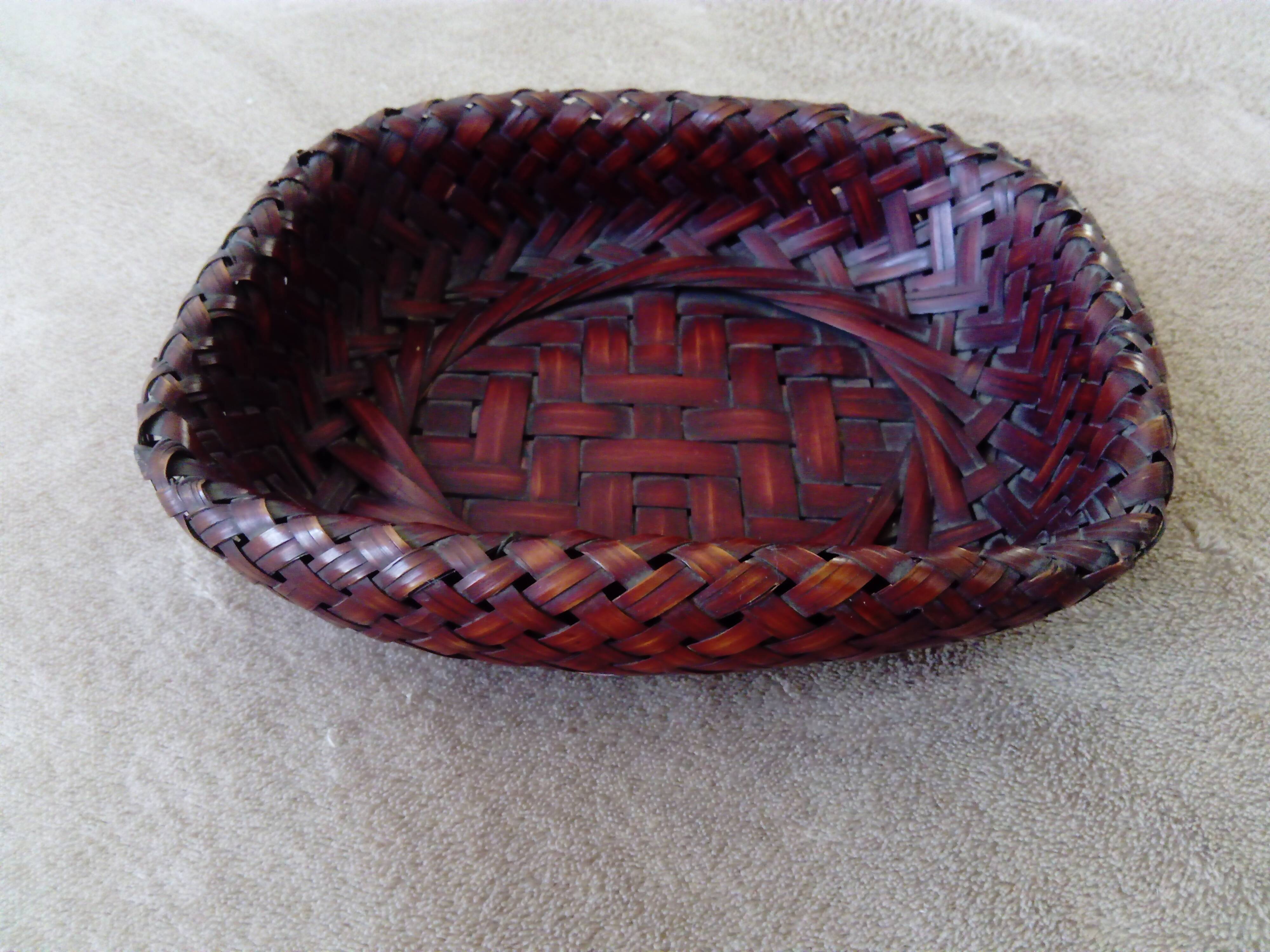 Japanese woven bamboo basket Ikebana