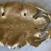 Solid brass fruit bowl