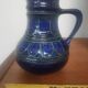 Vase pichet vintage en poterie Strehla – Céramique est-allemande du milieu du siècle, noir
