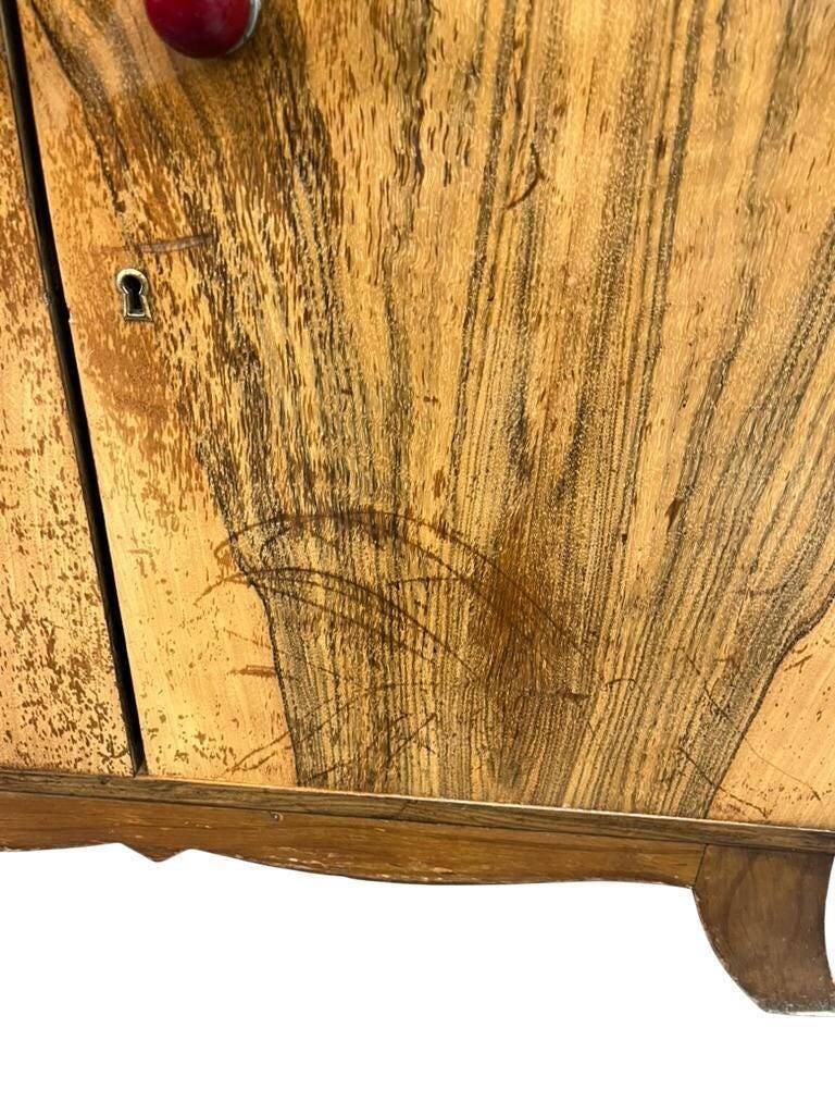 vintage Art Deco wooden armoire / bar