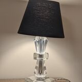 Paire de lampes art déco en cristal
