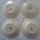 4 plates sarreguemines, hollow faience flowers strasbourg