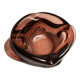 Cendrier Murano rond forme atypique violet rose 1950