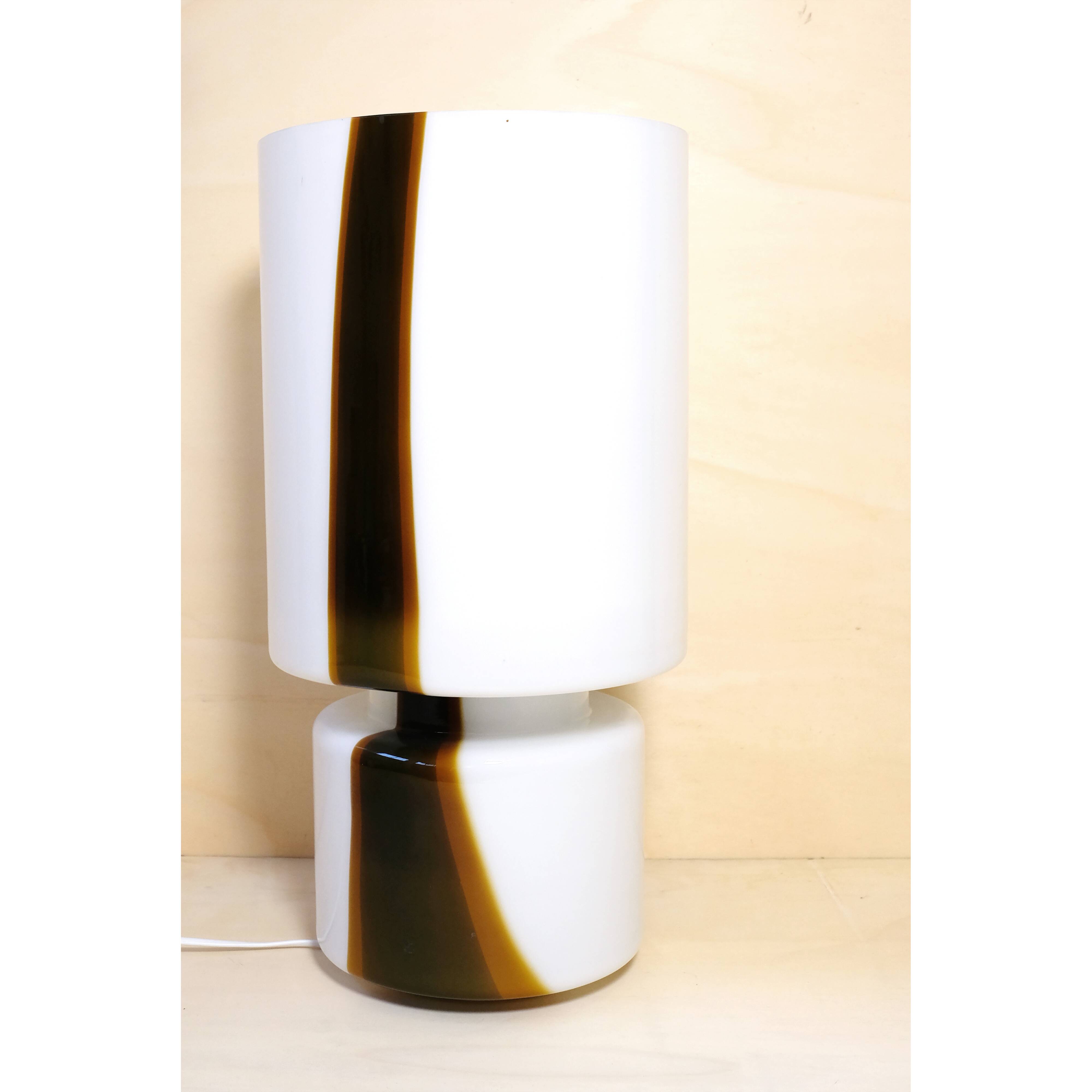 Large Italian glass table lamp.