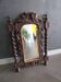 Miroir ancien en bois sculpté