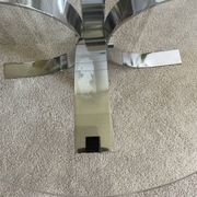 Vintage coffee table in glass and chrome