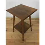 Table d'appoint bambou bois sculpté 1960 sellette