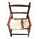 Old children's armchair in wood & straw