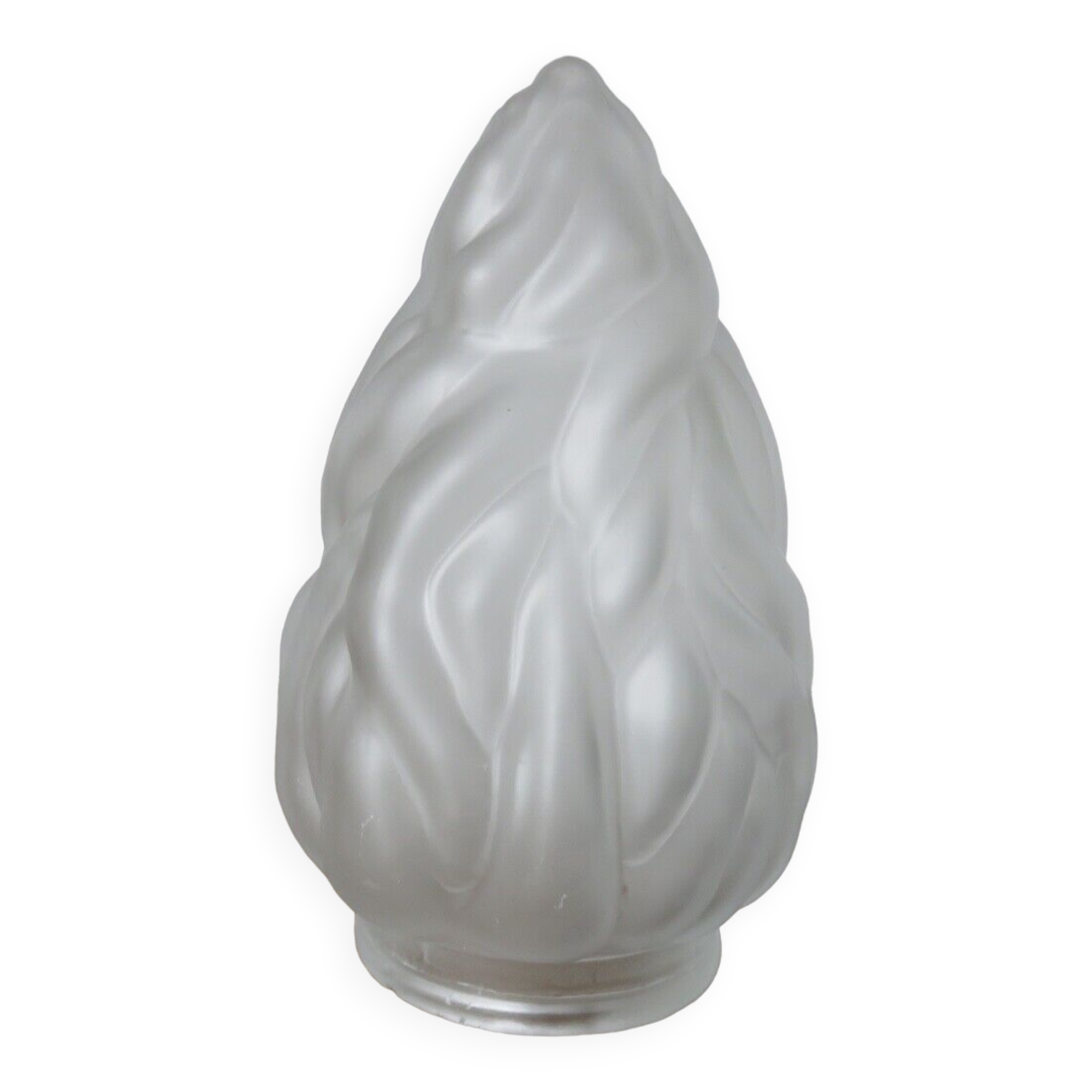 Tulip in frosted satin glass