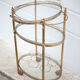 Brass service 3 floors, trolley with wheels