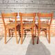 3 old wooden bistro chairs by Baumann