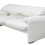 Cassina leather sofa Maralunga model