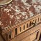 Table de chevet ancienne en bois et marbre