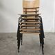 Lot of 6 bistro chairs from the 1980s