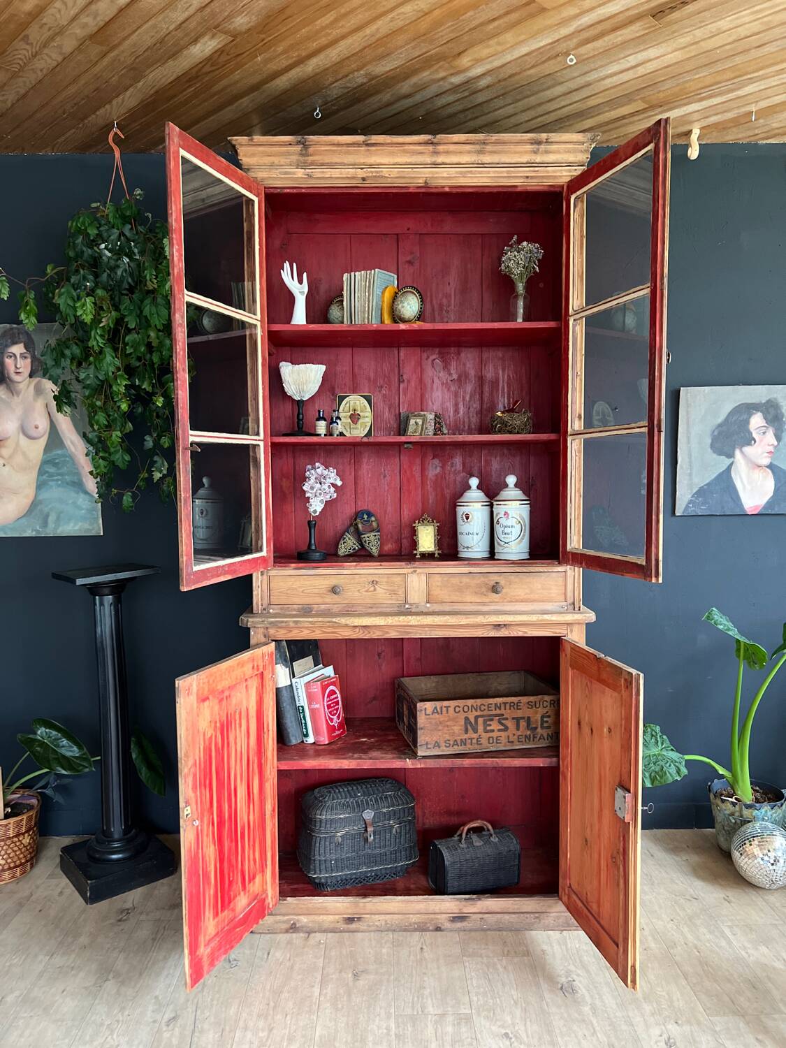 Antique apothecary furniture