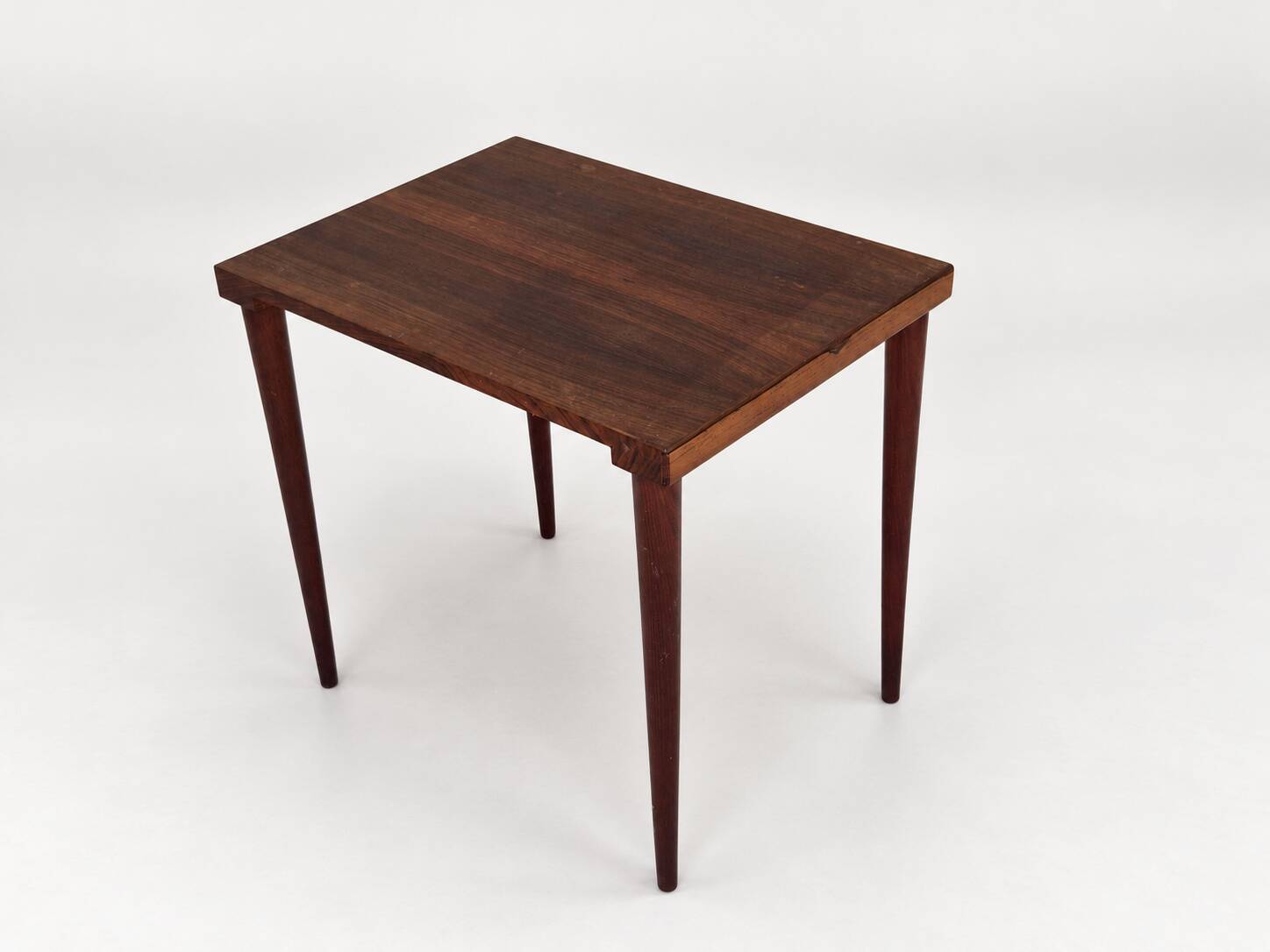 Rosewood nesting tables with ceramic tiles, Denmark, 1960s, set of 3