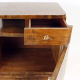 Pair Of Art Deco Bedside Tables In Walnut, Czechoslovakia 1930s