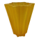Yellow glass vase from German Walther glass estimated 1970-80s.