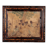 Silk tapestry "The Academy of Plato" Italy 17th-18th century