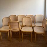8 vintage cane chairs
