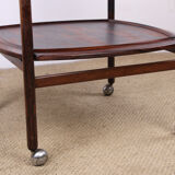 Brazilian service, 2 reversible trays Rosewood and Formica, Cantù Móveis for Interiores.