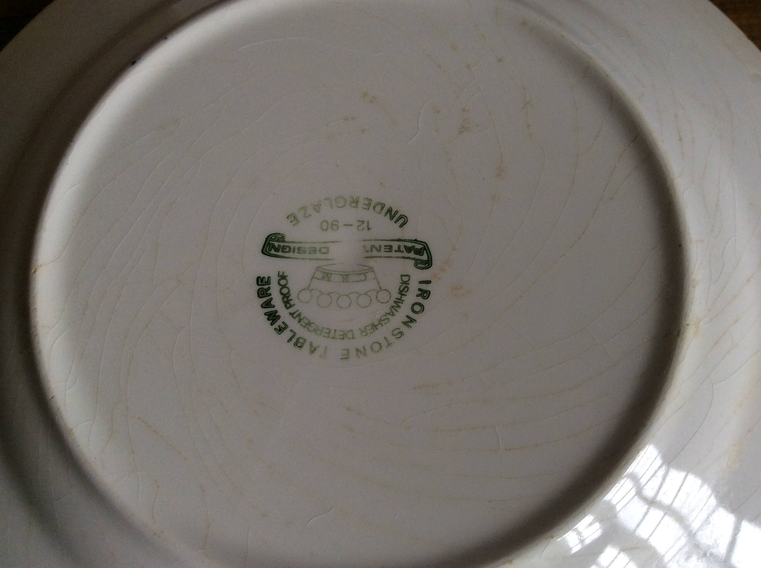 English dessert plates