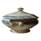 Old soup tureen or vegetable dish in Longchamp “René” iron earthenware