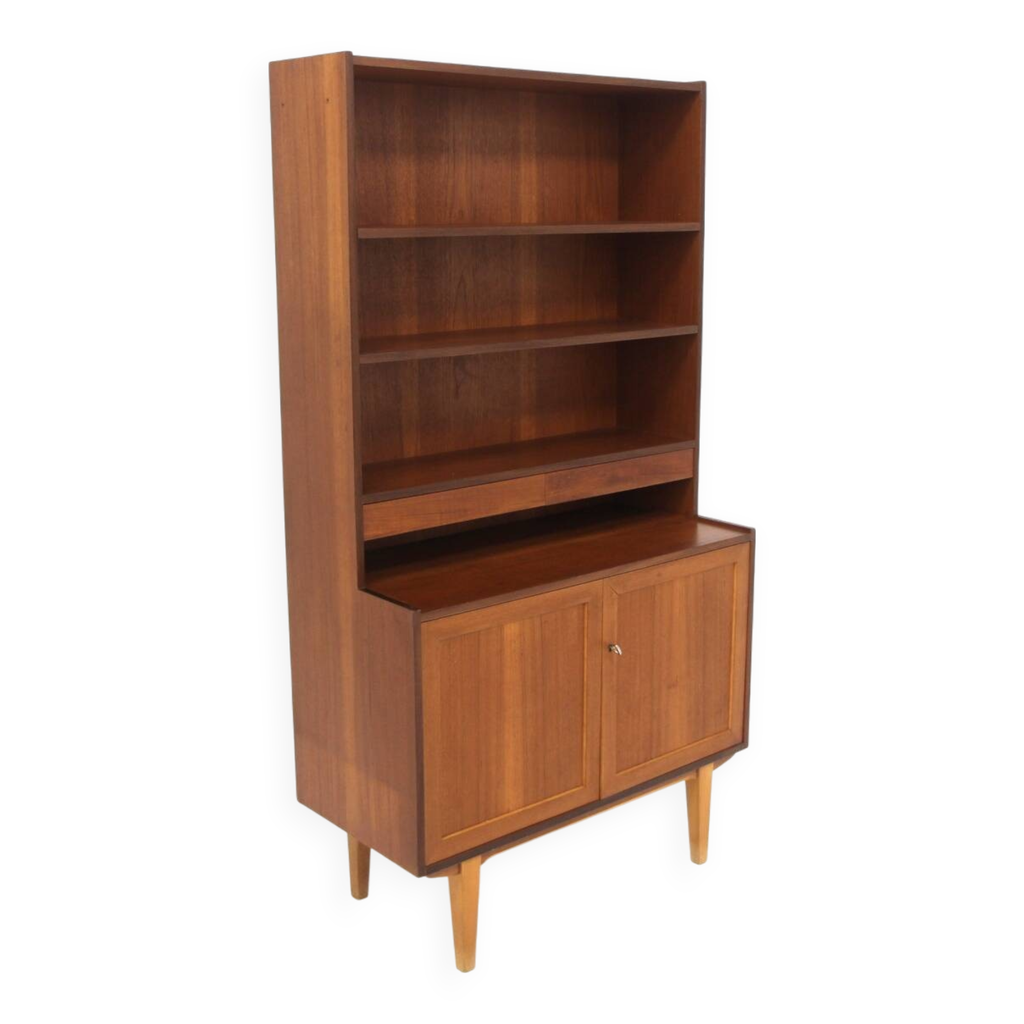 Scandinavian teak bookcase, Sweden, 1950
