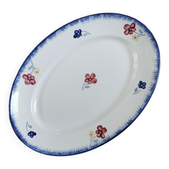 Plat ovale vintage Digoin, Mary-Lou