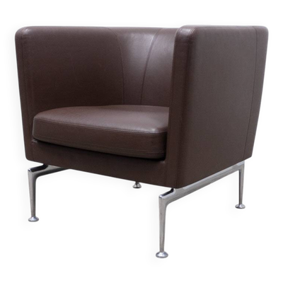Fauteuil en cuir Vitra Suita Club Armchair Marron