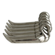 Set of 5 silver-plated swan knife rests