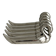 Set of 5 silver-plated swan knife rests