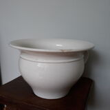Enamelled earthenware pot with badonviller handle 30s