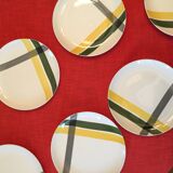 Set of 7 graphic plate Villeroy & boch