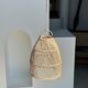 Suspension en rotin en forme de cloche d25 h28