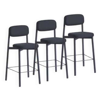 Lot de 3 chaises de bar residence
